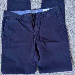 H&M Blue Chino Pants Cotton Blend Casual